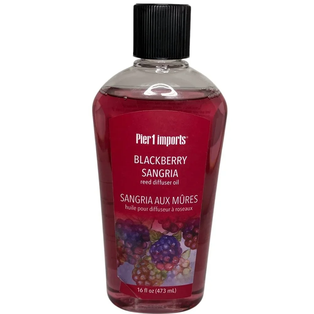 New Pier 1 One Imports Blackberry Sangria Reed Diffuser Fragrance Oil 16 Fl Oz‎